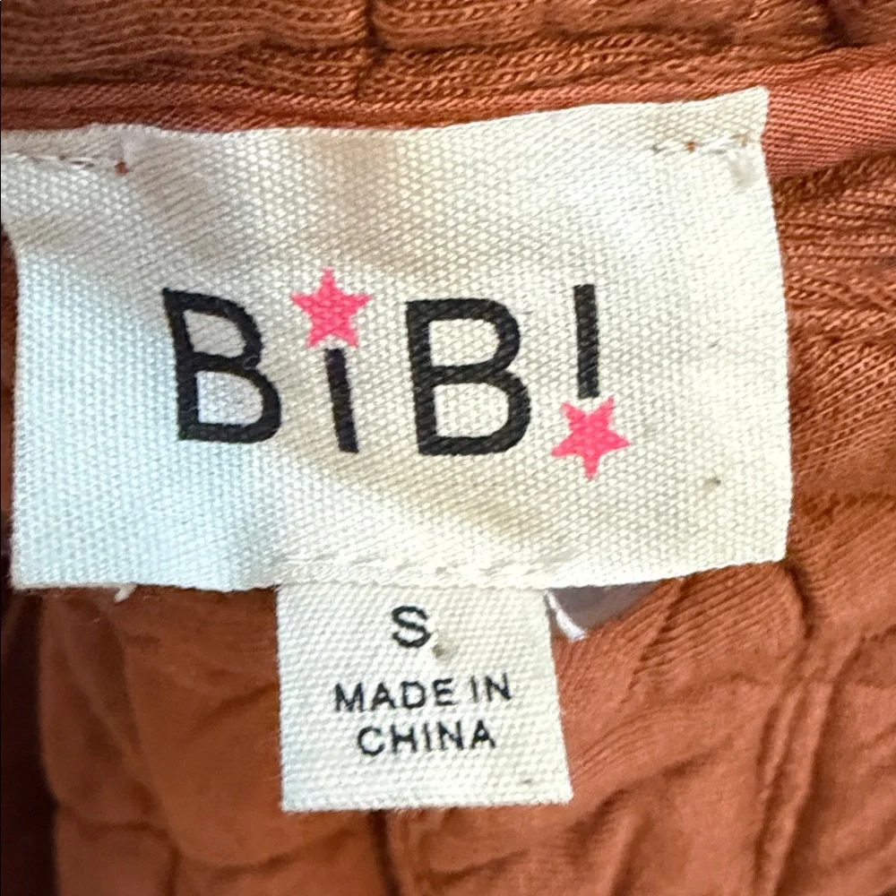 BiBi Quilted Terracotta Barrel Pants - Picture 4 of 4